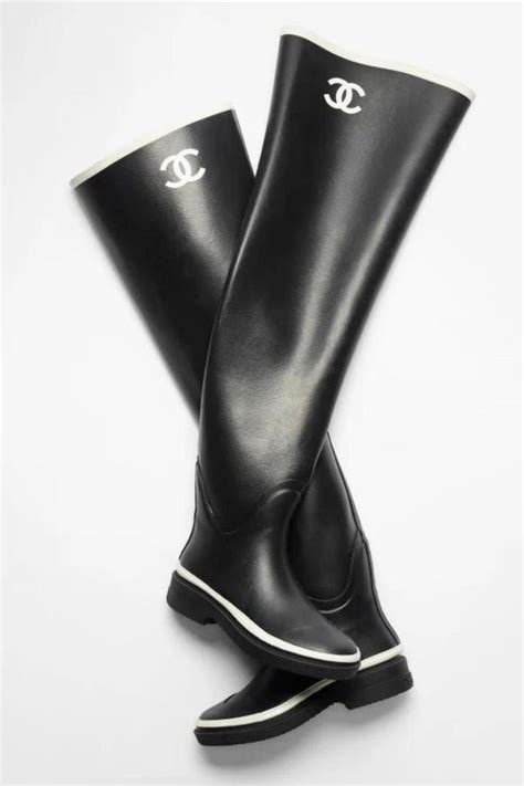 chanel rain boots ebay|Chanel high heel boots.